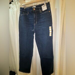 Sonoma High Rise Straight Leg Dark Wash Stretch Jeans NWT 14